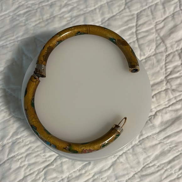 Cloisonné bangle bracelet - Picture 3 of 3